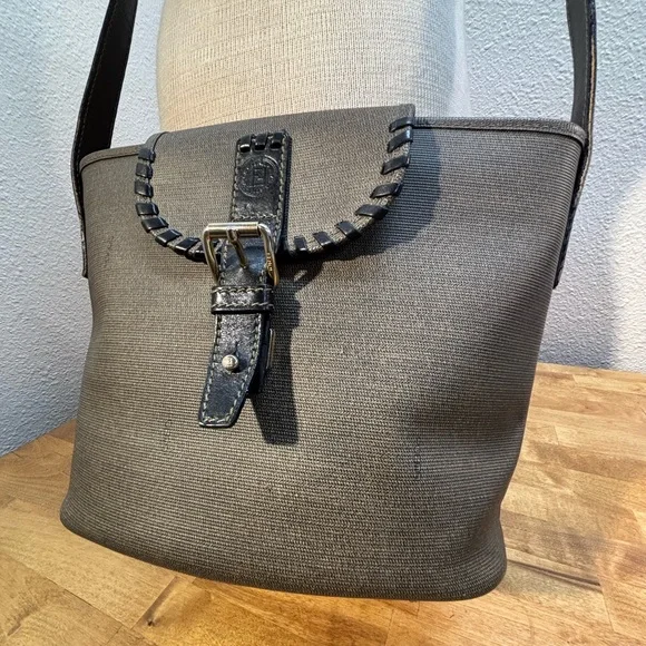 Fendi Vintage Black and Brown Crossbody Bag - Picture 4 of 15